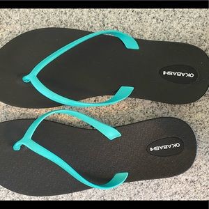 Okabashi rubber flip flops